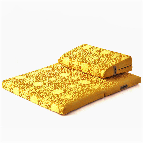 Meditation Cushion Zafu - ザブトン瞑想クッション 中国禅仏教ザフとセット2ピース 正方形60/70cm 5色 蓮瞑想枕 禅仏教