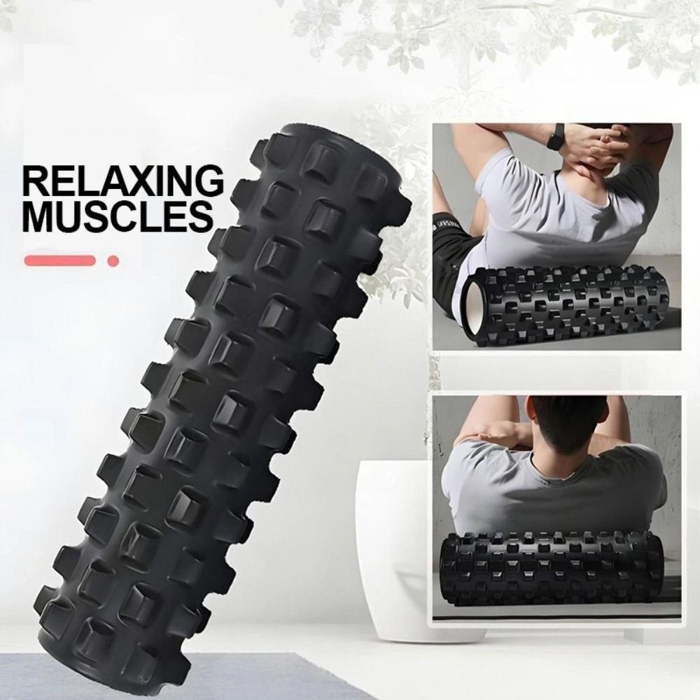 Foam Roller Trigger Point - EVAフォームヨガフォームマッサージローラー、トリガーポイントジムツール、ヨガピラティスフォームローラー、滑り止め高密度フィットネスヨガコラム