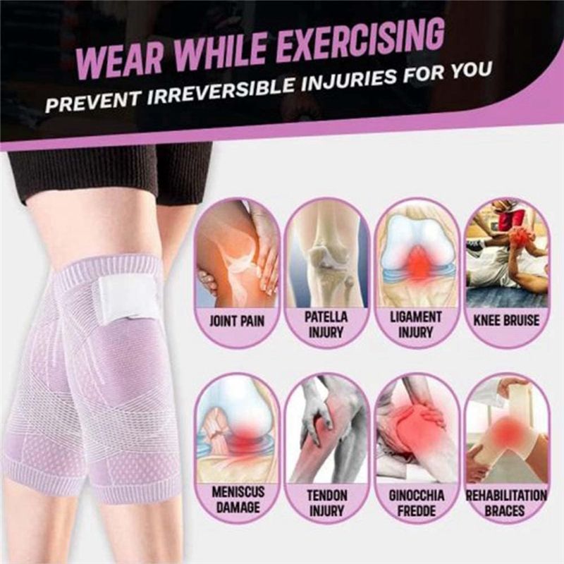 Compression Knee Sleeve - 人気の2個セット スポーツ ユニセックス 膝パッド、半月板プロテクター、膝圧迫スリーブ、膝ラップ、スポーツフィットネスパーツ、M