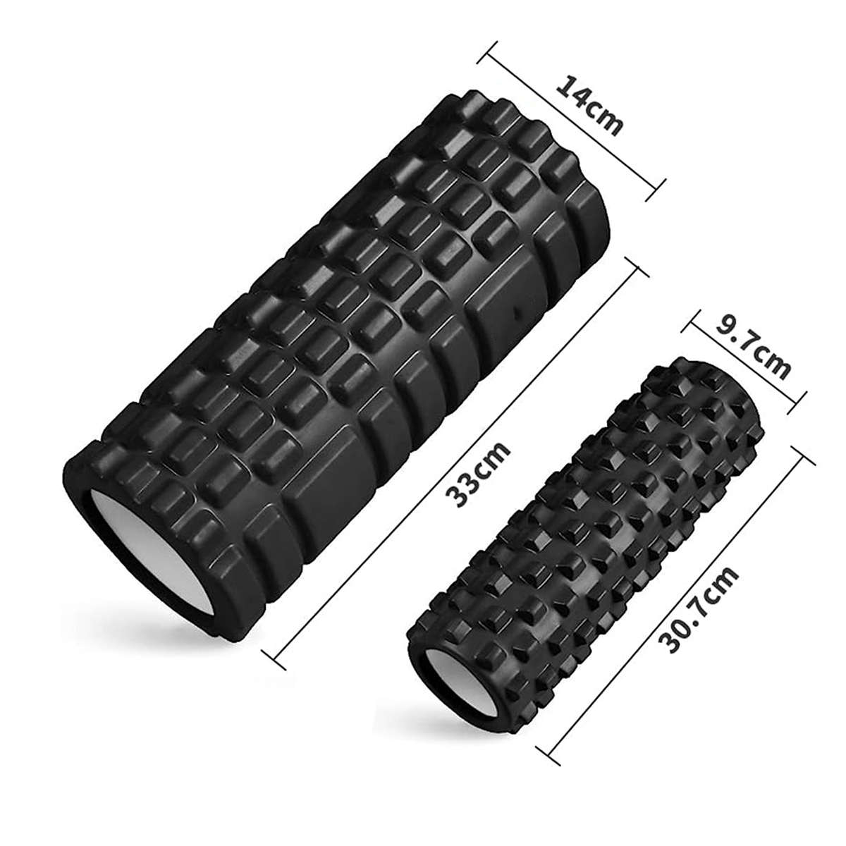 Foam Roller Trigger Point - 33 センチメートルヨガコラムフォーム軸マッサージローラー筋肉バック筋肉マッサージグリッドバックトレーニングセット送料