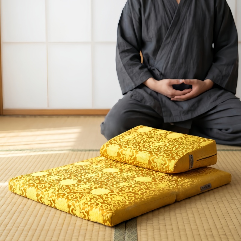 ザブトン瞑想クッション 中国禅仏教ザフとセット2ピース 正方 - Meditation Cushion Zafu のレビューと価格