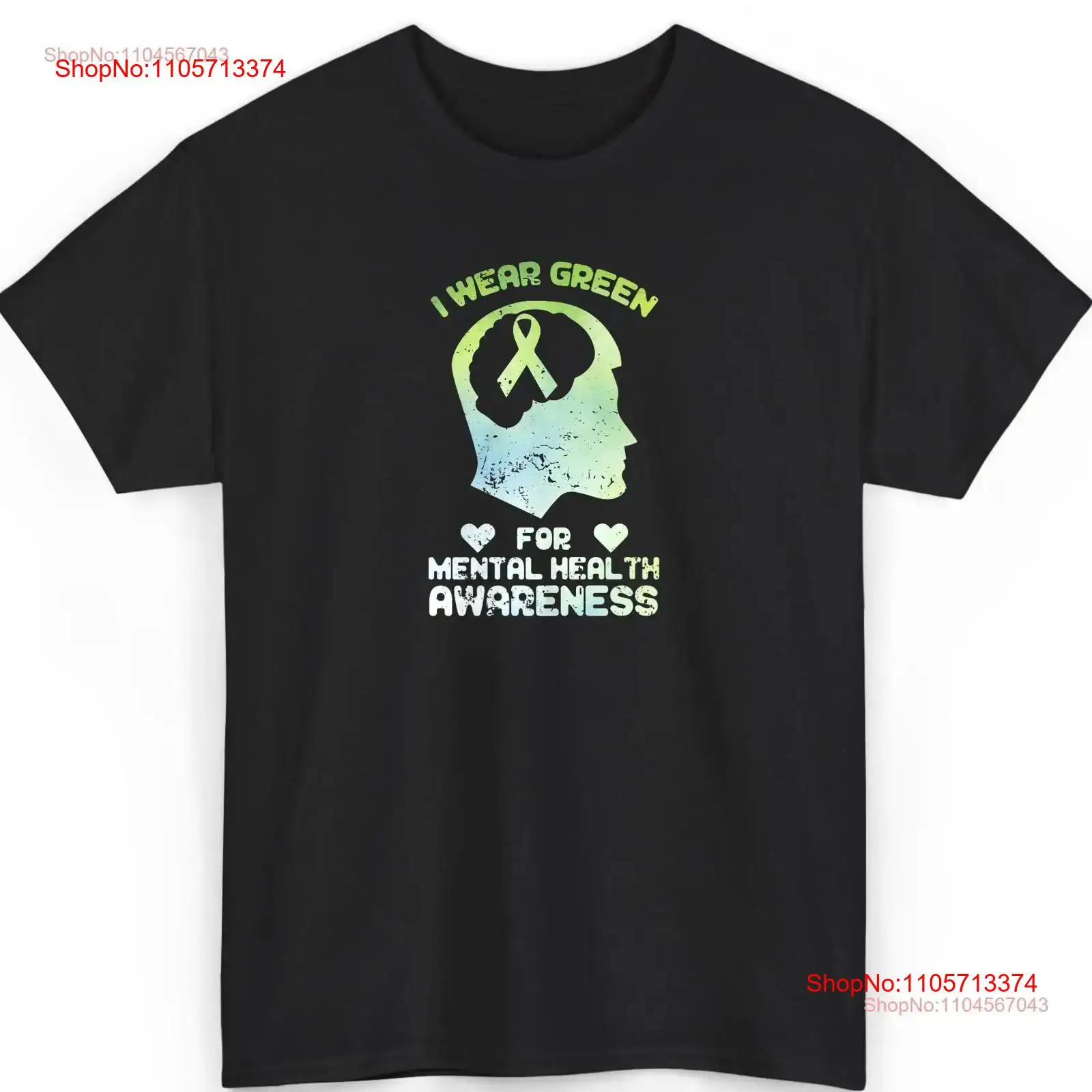 メンタルヘルス啓発Tシャツ グリーンアドバイオートリボンサポ - Health Wellness Mental Health のレビューと価格