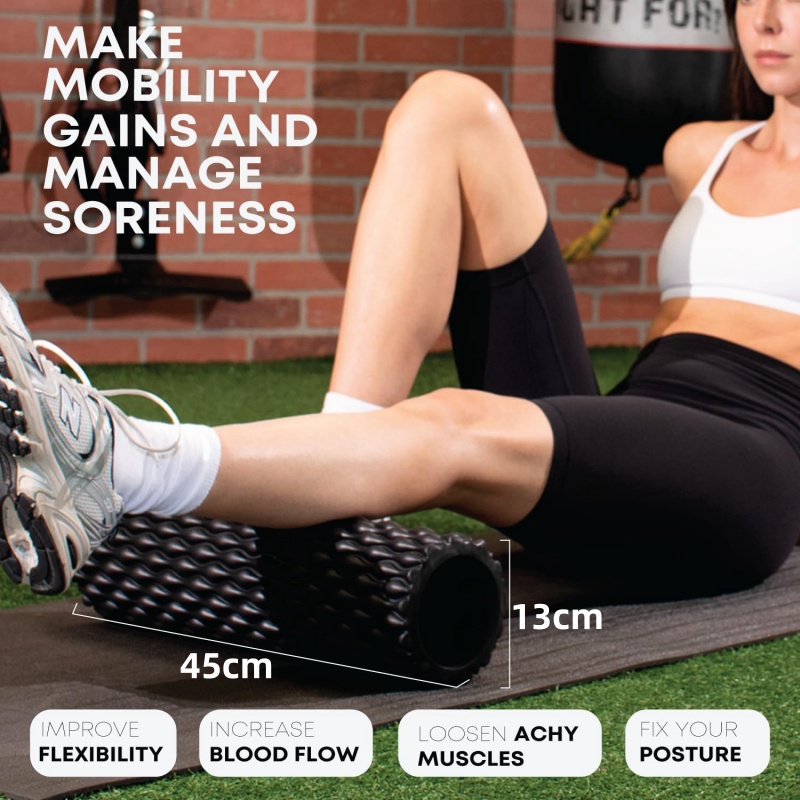 筋肉マッサージ用のテクスチャーフォームローラー,中密度,背中 - Foam Roller Trigger Point のレビューと価格