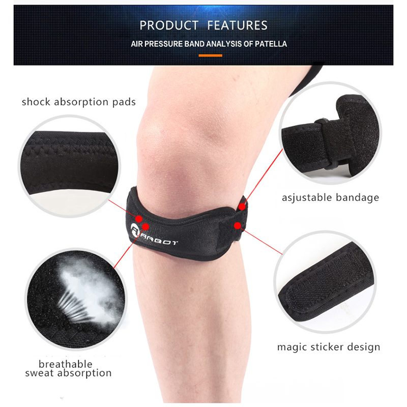 1 ピース膝膝蓋骨腱膝サポートストラップブレース調節可能な衝 - Compression Knee Sleeve のレビューと価格