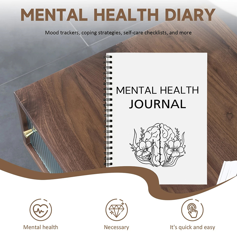 新しいメンタルヘルスジャーナル、メンタルヘルスプランナー、ウ - Health Wellness Mental Health のレビューと価格