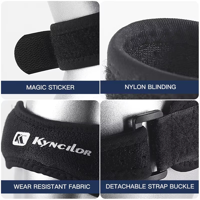 屋外スポーツ用膝パッド 膝蓋骨腱サポートブレース 調整可能  - Compression Knee Sleeve のレビューと価格