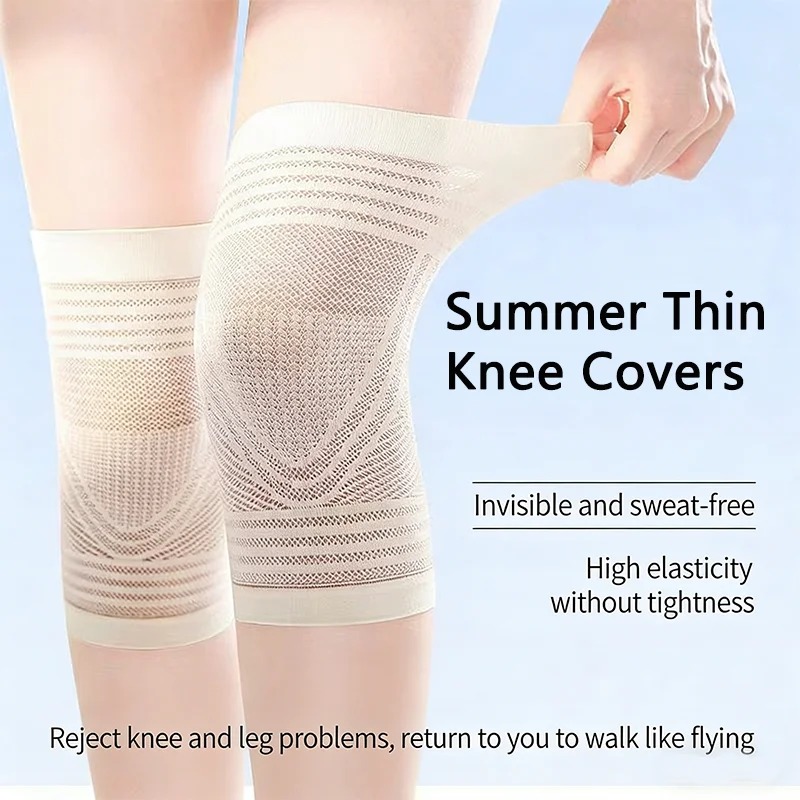 薄型通気性圧縮膝スリーブ滑り止め夏用エアコン膝ラップ関節サポ - Compression Knee Sleeve のレビューと価格