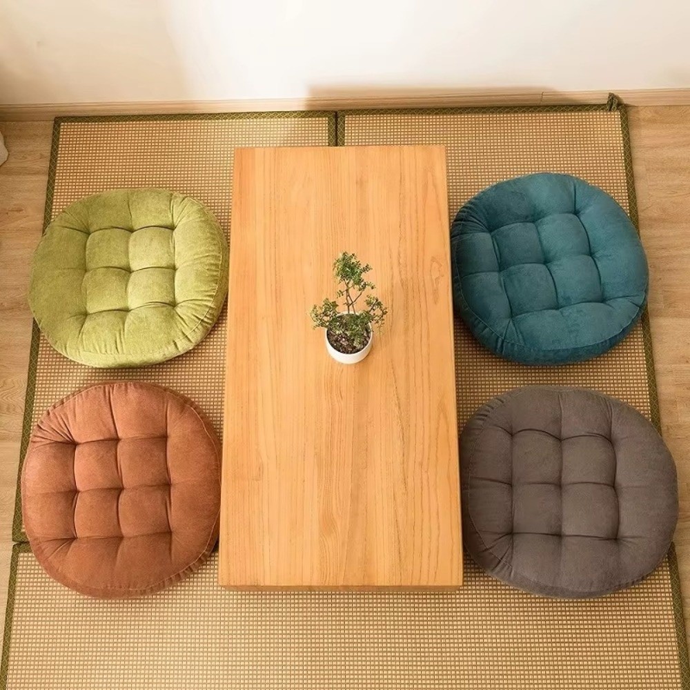ファッションコーデュロイフロアクッション無地厚手畳マットパッ - Meditation Cushion Zafu のレビューと価格