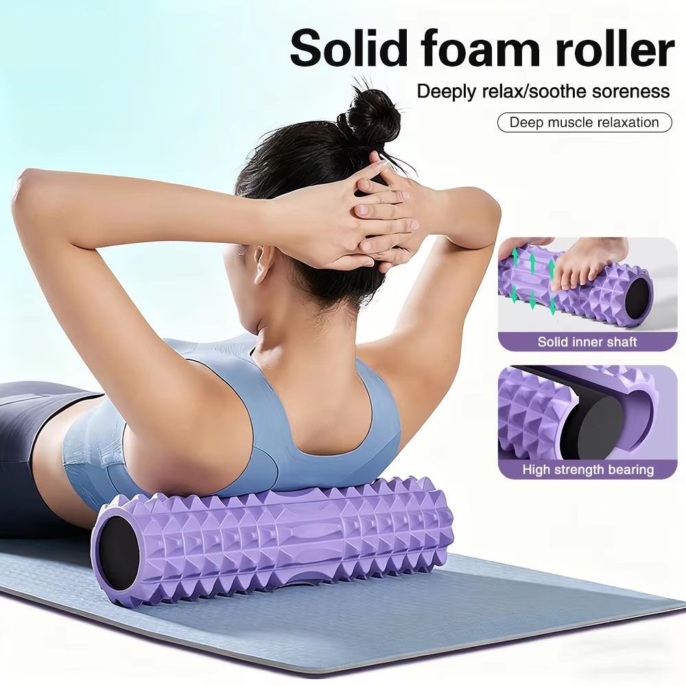 EVAフォームフィットネスバックロールトリガーポイント高密度 - Foam Roller Trigger Point のレビューと価格