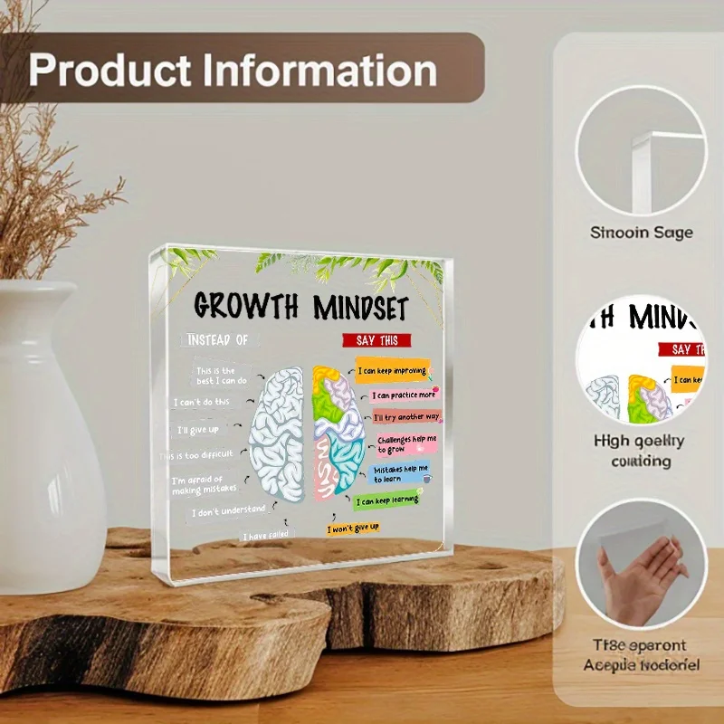 アクリル製メンタルウェルネスサイン 2Dデスクトップ装飾 モ - Health Wellness Mental Health のレビューと価格