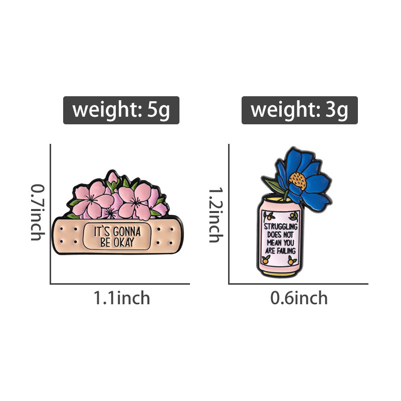 2個セット メタル製メンタルヘルスエナメルピンセット インス - Health Wellness Mental Health のレビューと価格
