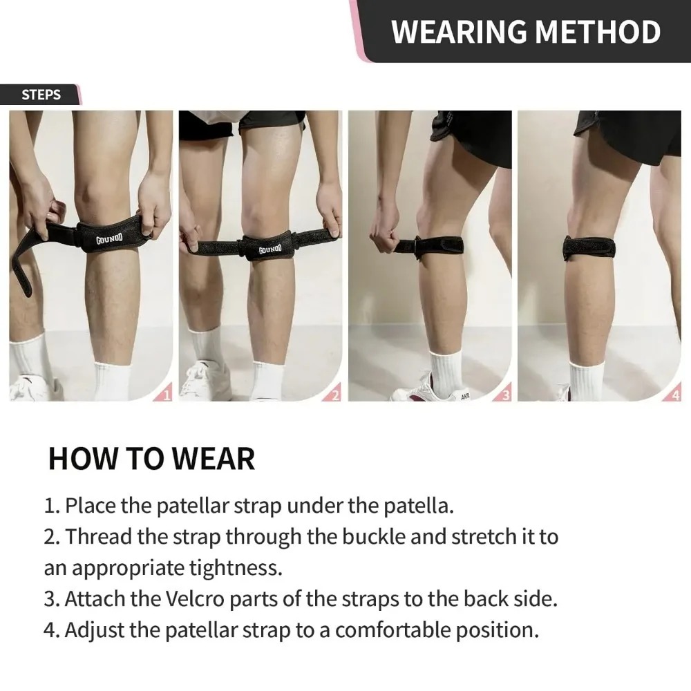 1 ピース調節可能な圧縮膝サポートブレース衝撃吸収膝スリーブ - Compression Knee Sleeve のレビューと価格