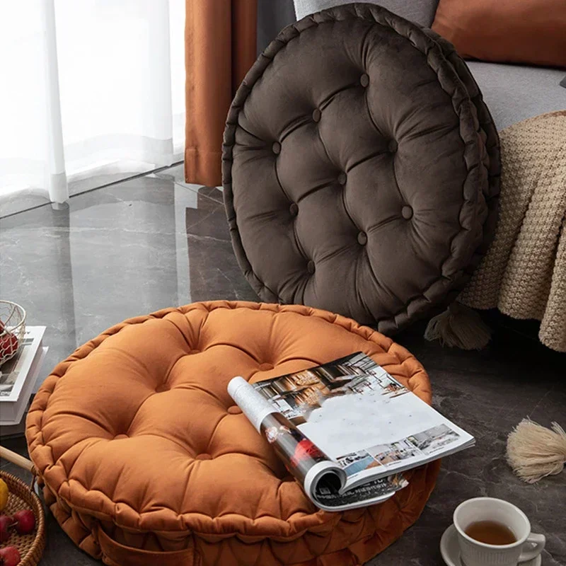 厚手のラウンドベルベットクッション,瞑想用,ソファ用,60x - Meditation Cushion Zafu のレビューと価格