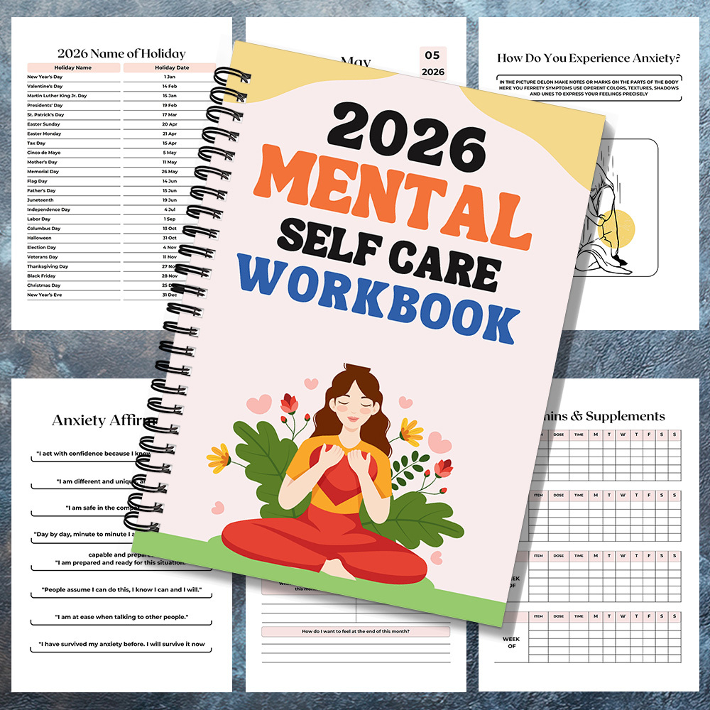 1PC 2026 マインドフルメンタルセルフケアワークブック - Health Wellness Mental Health のレビューと価格