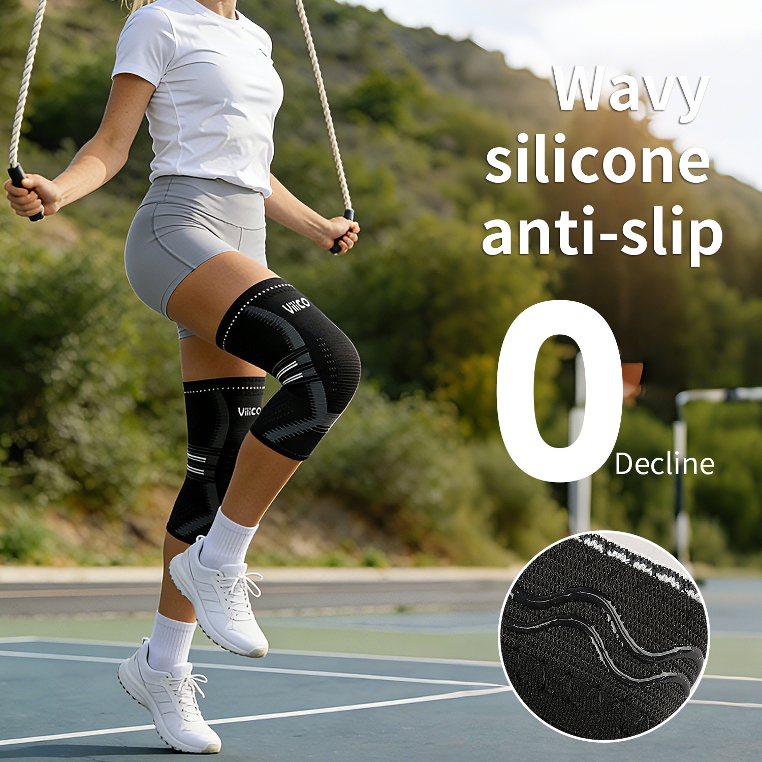 1個入り膝サポーター 男女兼用 - ランニング、ジム、スポー - Compression Knee Sleeve のレビューと価格